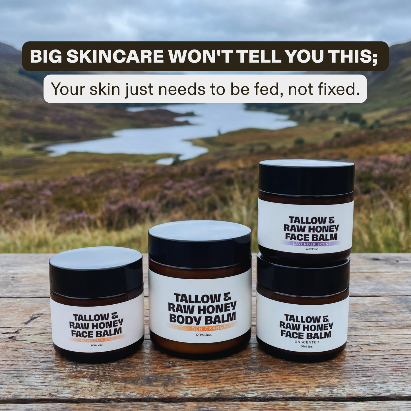 Tallow & Raw Honey Face Balm Bundle - 52% OFF